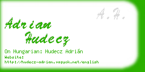 adrian hudecz business card