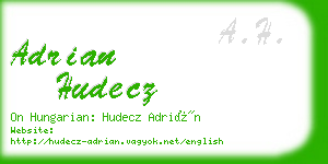 adrian hudecz business card